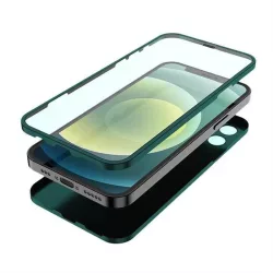   HUSĂ! - Apple iPhone 12 Pro Lito 360'' Full Protect 2in1 Husă spate + Front Husă - Verde închis