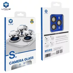   Apple iPhone 13 Pro/13 Pro Max Lito S+ Film de protecție metalic pentru cameră foto 3D - Grafit