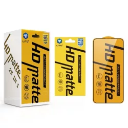   Film Apple iPhone 12 Pro Max Lito HD Plus Matt 2.5D Full Glass - Negru