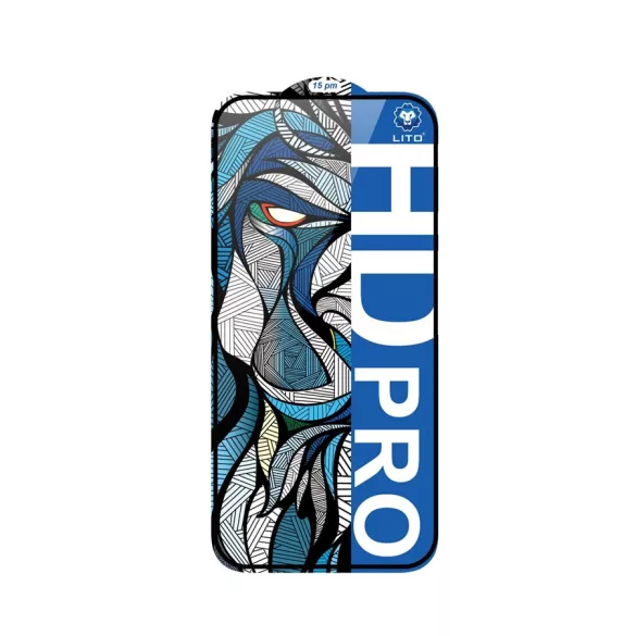 Apple iPhone 15 Pro Lito HD Pro ESD 2.5D Film Full Glass - Negru