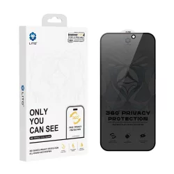   Apple iPhone 15 Lito D+ Ultra 360 Privacy Film Full Glass 2.5D - Negru