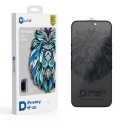   Film Apple iPhone 11/XR Lito HD+ Pro Matt Privacy 2.5D Full Glass - Negru
