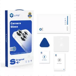   Apple iPhone 16/16 Plus Lito S+ original AR 3D Metal Film de protecție din sticlă - roz