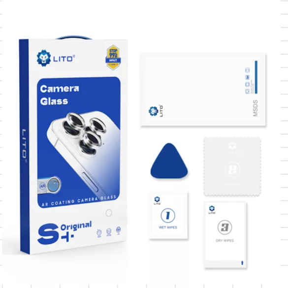 Apple iPhone 16 Pro/16 Pro Max Lito S+ original AR 3D Metal Film de protecție din sticlă - maro
