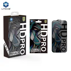   Apple iPhone 16 Pro Max Lito HD Pro ESD Privacy 2.5D Full Glass Film - Negru