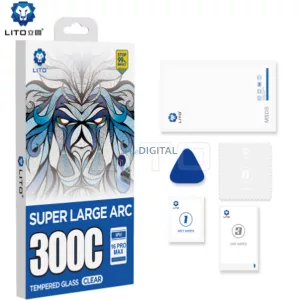 Apple iPhone 15 Pro Lito D+ Max 300C ESD 2.5D Full Glass Film - Negru