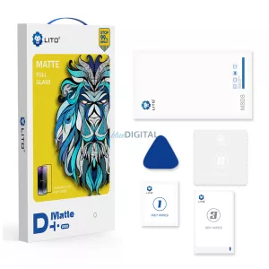 Apple iPhone 13/13 Pro/14 Lito D+ PRO ESD Dust Proof 2.5D Full Glass Film - Negru