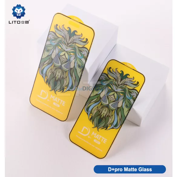 Apple iPhone 15 Pro Lito D+ PRO ESD Dust Proof 2.5D Full Glass Film - Negru