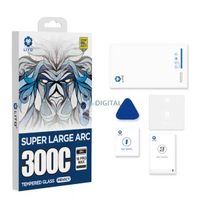 Apple iPhone 13/13 Pro/14 Lito D+ Max 300C ESD Privacy 2.5D Full Glass Film - Negru