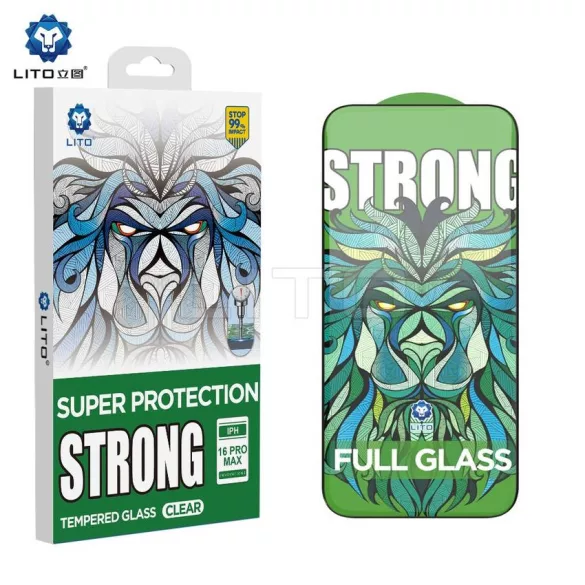 Apple iPhone 17 Pro Max Lito D+ Max Strong Edge 2.5D Full Glass Film - Negru