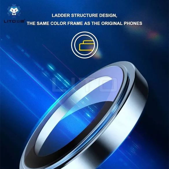 Apple iPhone 17 Lito S+ Aluminiu Film de protecție pentru cameră - Pale Blue