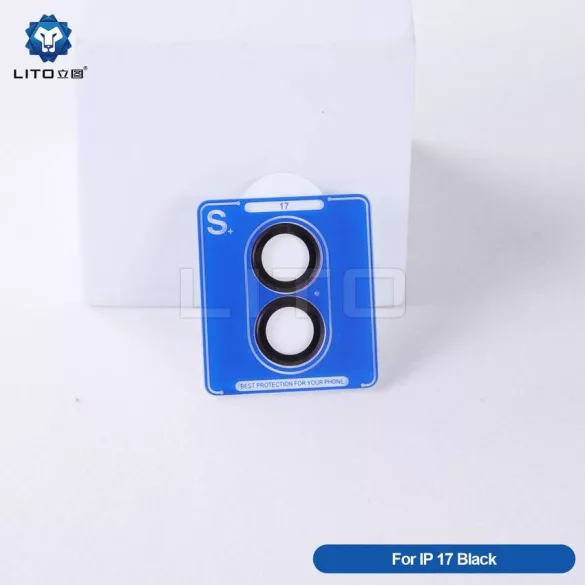 Apple iPhone 17 Lito S+ Aluminiu Film de protecție pentru cameră - Negru