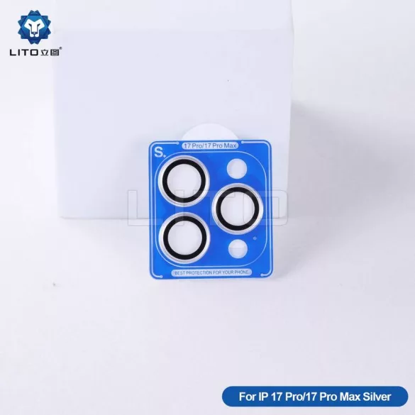 Apple iPhone 17 Pro/17 Pro Max Lito S+ Aluminiu Film de protecție pentru cameră - Argint