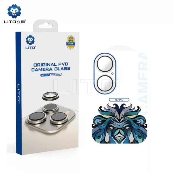 Apple iPhone 17 Lito Titanium AR Camera Film de protecție - Violet pal