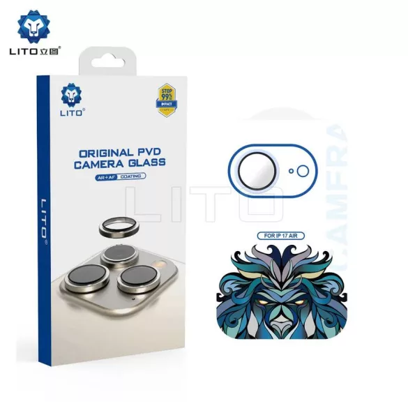 Apple iPhone 17 Air Lito Titanium AR Camera Film de protecție - Pale Blue