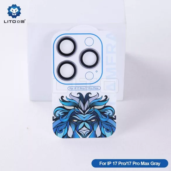 Apple iPhone 17 Pro/17 Pro Max Lito Titanium AR Camera Film de protecție - Gri