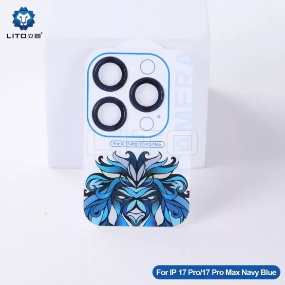 Apple iPhone 17 Pro/17 Pro Max Lito Titanium AR Camera Film de protecție - albastru închis