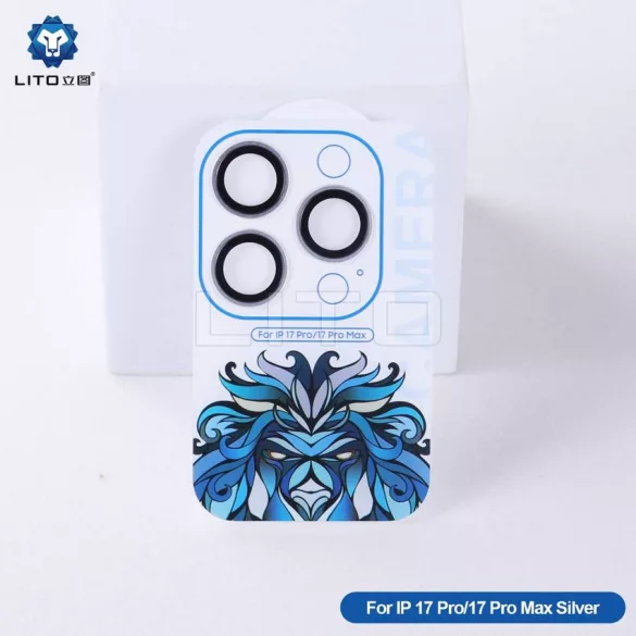 Apple iPhone 17 Pro/17 Pro Max Lito Titanium AR Camera Film de protecție - Argint