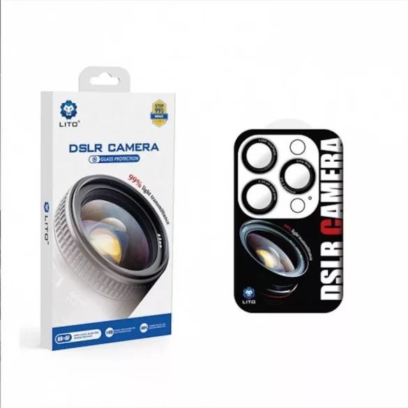 Apple iPhone 16 Pro/16 Pro Max Lito DSLR Titanium Camera Film - Argint