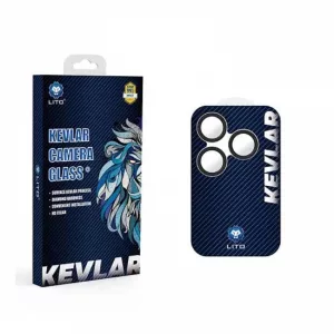 Apple iPhone 16 Pro/16 Pro Max Lito Kevlar Titanium Camera Film - Negru