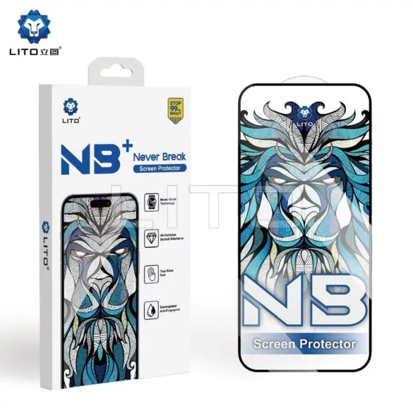 Apple iPhone 17 Air Lito NB+ Ceramic 2.5D Full Glass Film - Negru