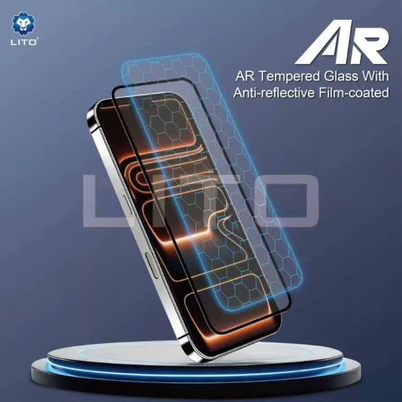 Apple iPhone 17 Air Lito AR SE Peliculă antireflex 2.5D din sticlă completă - negru