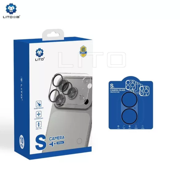 Apple iPhone 17 Lito 3D Clear Full Camera Protection Film - Pale Blue