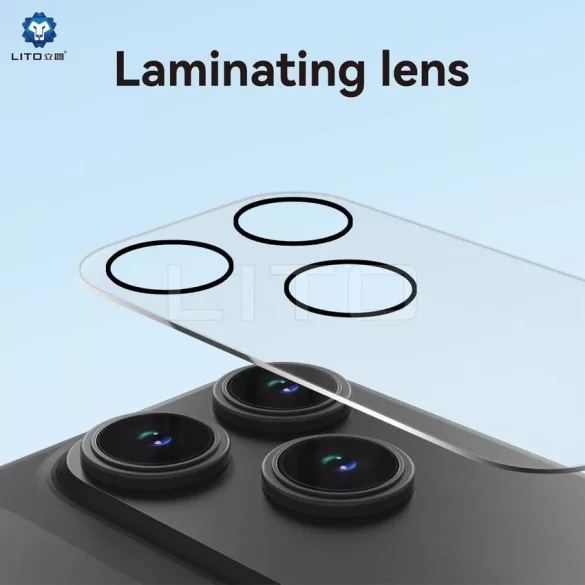 Apple iPhone 17 Lito 3D Clear Full Camera Protection Film - Pale Blue