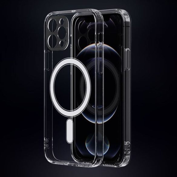 Apple iPhone 14 Plus Anti Shock Magsafe Back Cover - Transparent