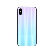   Spate din sticlă Aurora Samsung S20 Plus - albastru deschis-roz