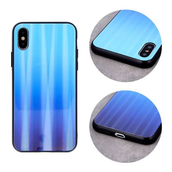 Spate din sticlă Aurora Samsung A91/S10 Lite - Albastru