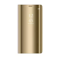 HUSĂ! - Carcasa Samsung S20 Smart Clear View - Aur