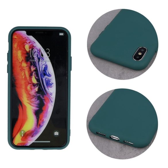 Husa spate din silicon Samsung A22 5G - Husa verde inchis