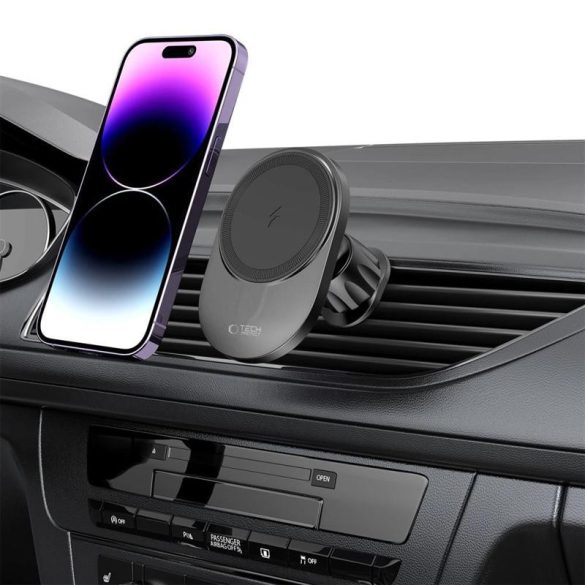 Tech-Protect MM15W-V1 2in1 Magsafe încărcător auto și suport - negru