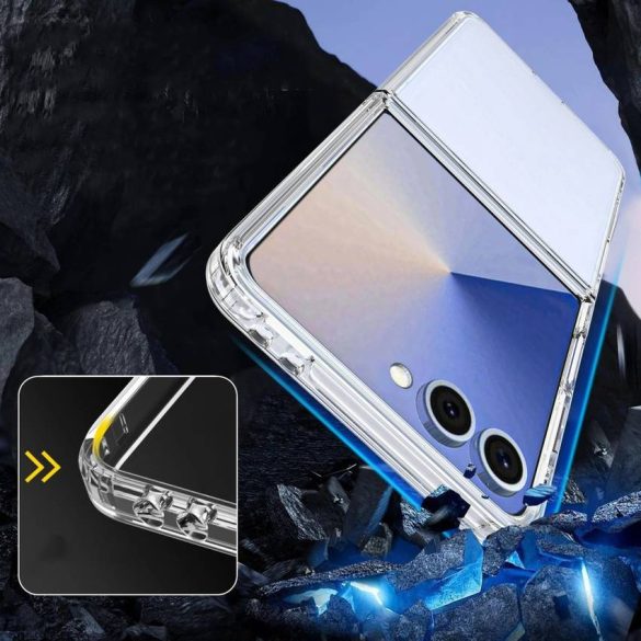 HUSĂ! - Samsung Z Flip 7 Tech-Protect FlexAir Back Cover - Transparent