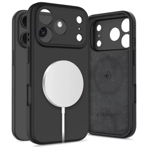 HUSĂ! - Apple iPhone 17 Pro Max Tech-Protect Silicon Magsafe Back Cover - Negru