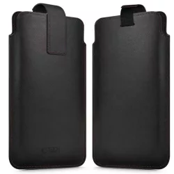   HUSĂ! - Tech-Protect SM65 Universal Pull-on Holster din piele dimensiune 6.0-6.9 inch - Negru