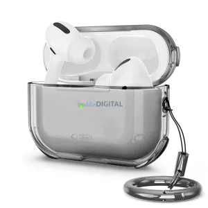 Husă din silicon Apple AirPods Pro 3 Tech-Protect Bounce - Negru