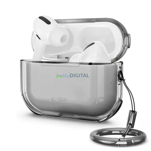 Husă din silicon Apple AirPods Pro 3 Tech-Protect Bounce - Negru
