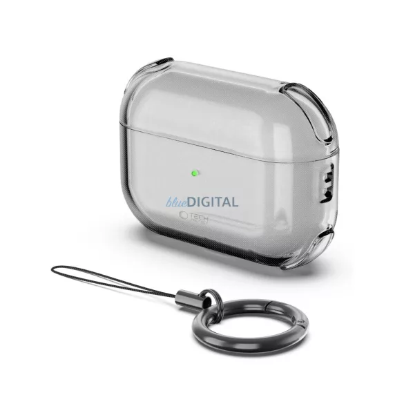 Husă din silicon Apple AirPods Pro 3 Tech-Protect Bounce - Negru