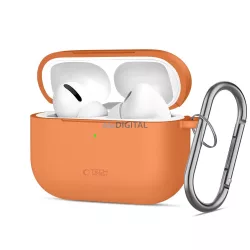   Husă din silicon Tech-Protect Apple AirPods Pro 3 - portocaliu