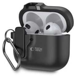 Husă de securitate Apple AirPods 4 Tech-Protect - Negru