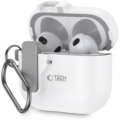 Husă de securitate Apple AirPods 4 Tech-Protect - Alb
