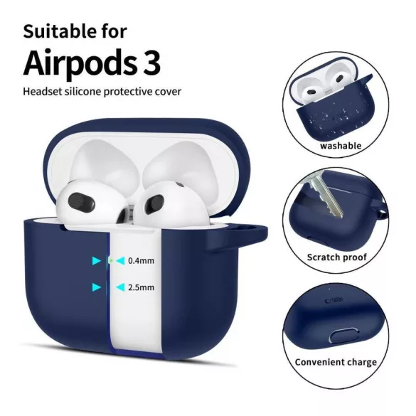 Husă Apple AirPods 3 Tech-Protect - Albastru