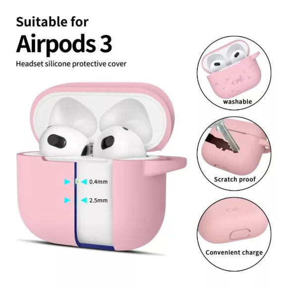 Husă Apple AirPods 3 Tech-Protect - Roz