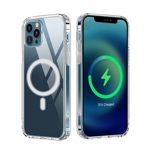 Samsung A15 Anti Shock Magsafe Back Cover - Transparent