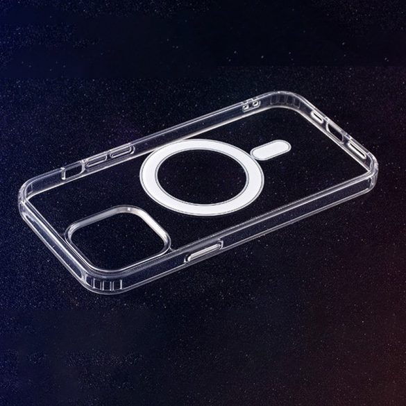 Apple iPhone 16 Pro Max Anti Shock Magsafe Back Cover cu butoane - Transparent