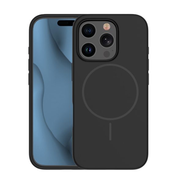 Apple iPhone 12/12 Pro Silicon Magsafe Back Cover - Negru