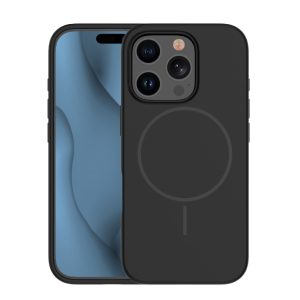 Apple iPhone 14 Silicon Magsafe Back Cover - Negru