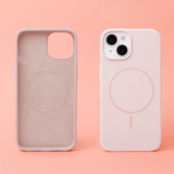 Apple iPhone 14 Silicon Megsafe Back Cover - Roz